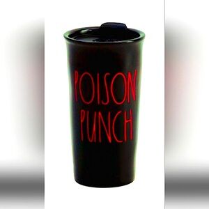Rae Dunn "POISON PUNCH" Insulated hot/cold coffee beverage travel mug NEW IN BOX